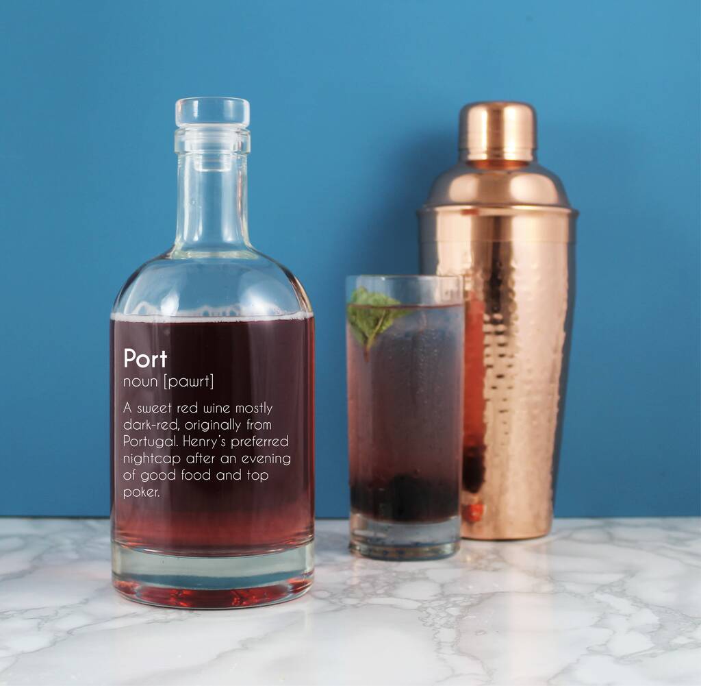 Funny Personalised Port Definition Decanter 700ml By Copper And Sable