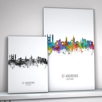 St Andrews Skyline Portrait Print And Box Canvas, 2 of 5