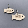 Wooden Fish Cat ID Tag Personalised, thumbnail 9 of 12
