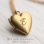 Tiny Small Heart Miniature Personalised Locket Necklace, thumbnail 6 of 12