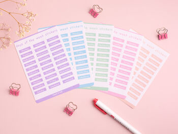Alphabet, Monthly And Day Planner Sticker Sheets, 7 of 8