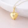 Personalised Gold Plated Sterling Silver North Star Heart Locket Necklace With Photos, thumbnail 1 of 10