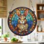 Rabbit Stained Glass Effect Suncatcher, thumbnail 4 of 6