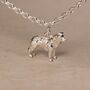 Personalised 3D Border Collie Silver Chain Bracelet, thumbnail 2 of 10
