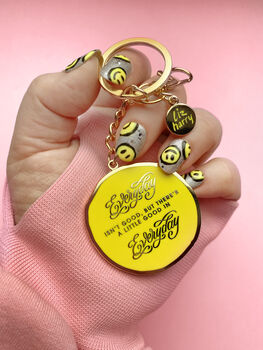A Little Good In Everyday Smiley Keychain, 2 of 3