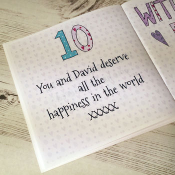 Personalised Auntie/ Uncle Wedding Book Card, 6 of 8