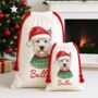 Personalised Westie Santa Sack, thumbnail 2 of 3