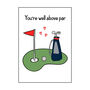Funny Golf Card For Partner, thumbnail 4 of 4