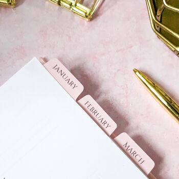 Personalised Luxury 2025 Weekly Diary| Planner| Blush Pink, 2 of 6