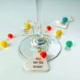 Personalised Pom Pom Birthday Glass Charm, thumbnail 2 of 6