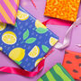 Lemon Birthday Wrapping Paper, thumbnail 1 of 2