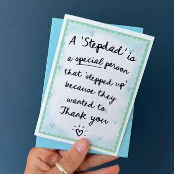 Special Stepdad Card For Fathers Day, 2 of 2