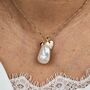 Gold Vermeil Plated Pearl Wedding Gift Necklace, thumbnail 3 of 6