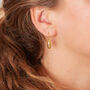 18 K Gold And Silver Cardamon Pod Drop Earrings, thumbnail 1 of 9