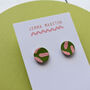 Colour Mini Leather Painted Studs, thumbnail 3 of 12