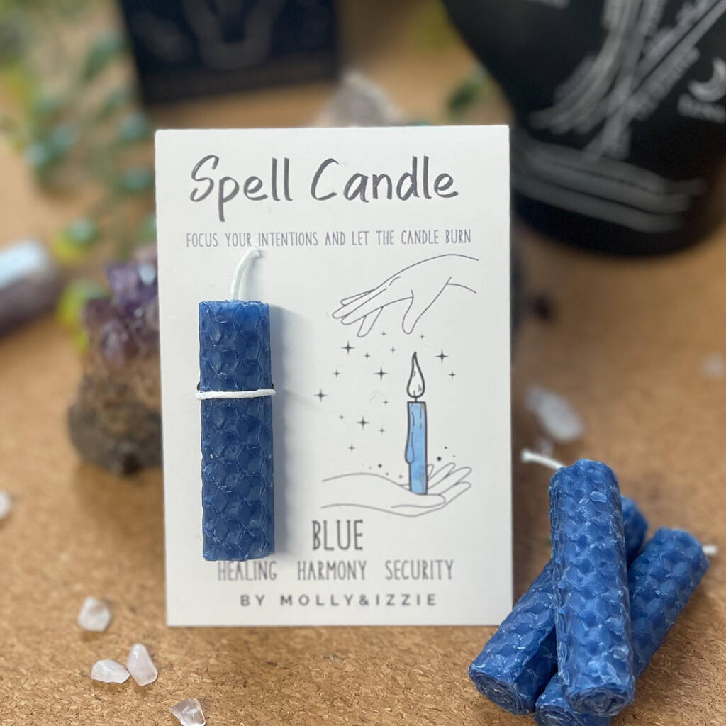 Blue Spell Candle Healing, Harmony And Security