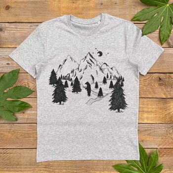 Adventure Bear Men's Organic T Shirt, 6 of 7
