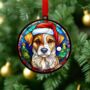 Jack Russell In Santa Hat Suncatcher Decoration, thumbnail 4 of 6