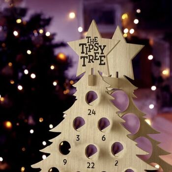 Refillable Wooden Advent Calendar Tree/ Tree Only, 2 of 5