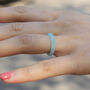 Handmade Thin Silicone Stackable Women's Ring, thumbnail 4 of 8