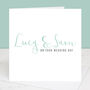 Personalised Calligraphy Wedding Card, thumbnail 2 of 4