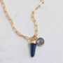 The En Pointe Lapis Lazuli Gemstone Necklace, thumbnail 5 of 8