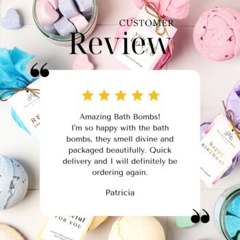 Relax Luxury Bath Bomb Gift⎜Lavender Floral Scent⎜Calming Lavender Spa Treat⎜Self Care And Stress Relief Gift For Her, Mother's Day Gift, 6 of 6