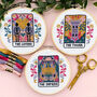 'The Lovers' Tarot Cross Stitch Kit, thumbnail 3 of 3