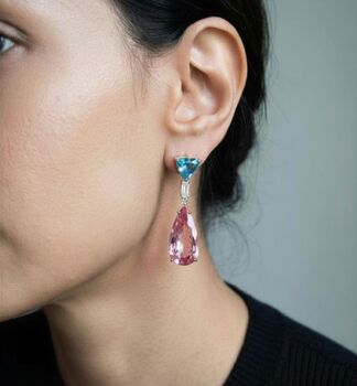 Hanabi Stone Shapes Drop Earrings, 2 of 3