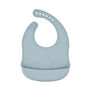 Silicone Baby Bib Whale In Sky Blue, thumbnail 2 of 3