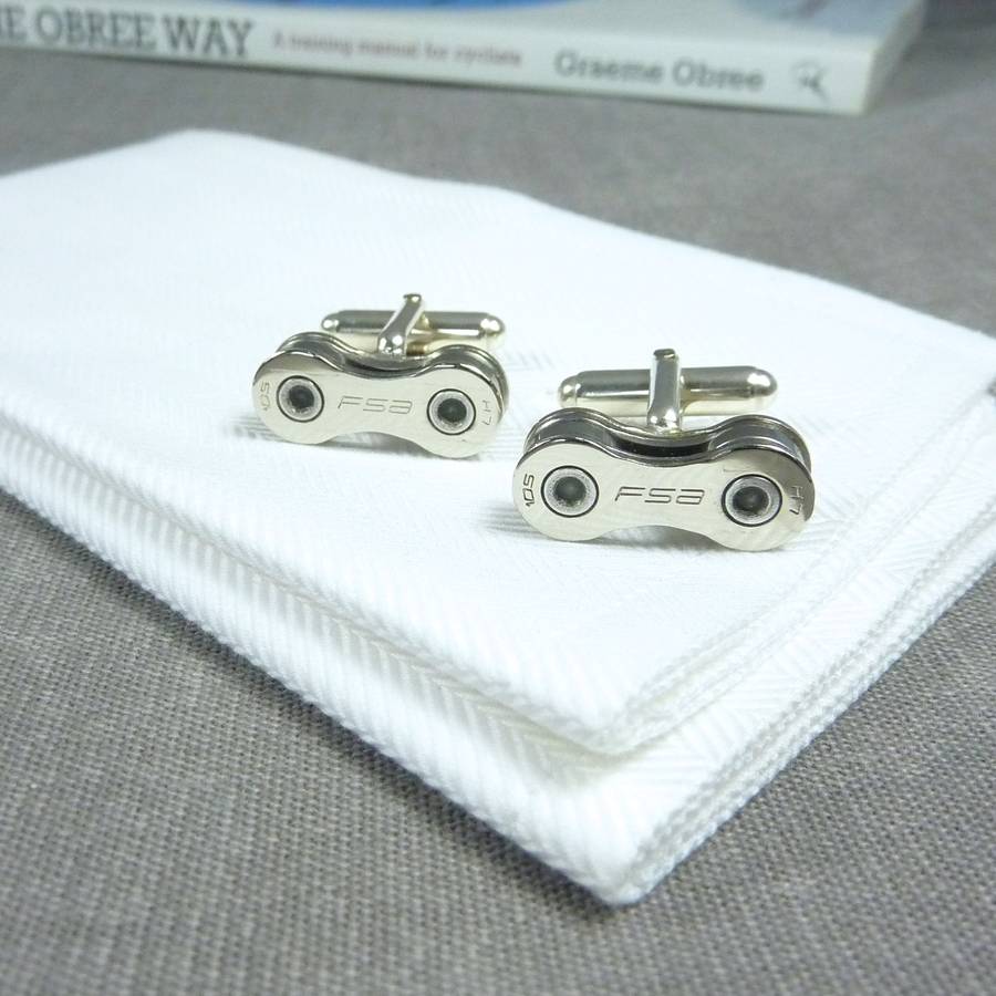 Image of F S A 10 Speed Bicycle Chain Cufflinks