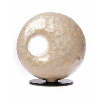 Mother Of Pearl Sculpture Table Lamp, 4 of 4