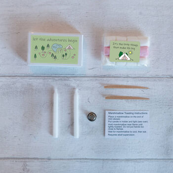 Miniature Marshmallow Toasting Kit In A Matchbox, 3 of 10