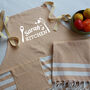 Personalised Soft Cotton Kitchen Apron And Tea Towel, thumbnail 4 of 12