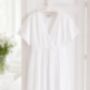Edwardian Style White Cotton Nightdress, Broderie Anglaise Nightgown, Vintage Inspired Victorian Nightwear, Josette Nightdress UK 10 14, thumbnail 2 of 5