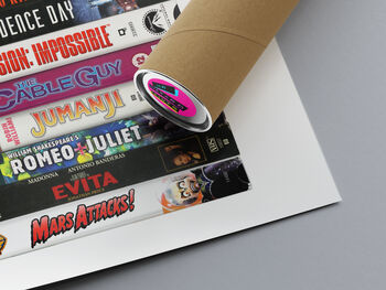 30th Birthday Gift Films Of 1996 Personalised Print, 5 of 9