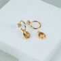 Manhattan Gold Plated And Citrine Gemstone Earrings, thumbnail 1 of 4