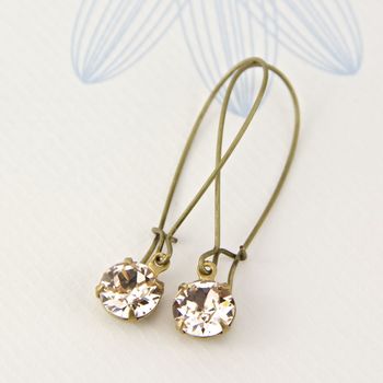 Long Earrings Made With Swarovski Crystals, 11 of 12