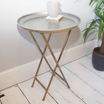 Brass Folding Table, 3 of 6
