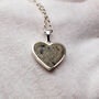 Heart Shaped Cremation Ashes Memorial Necklace, thumbnail 3 of 7