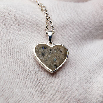 Heart Shaped Cremation Ashes Memorial Necklace, 3 of 7
