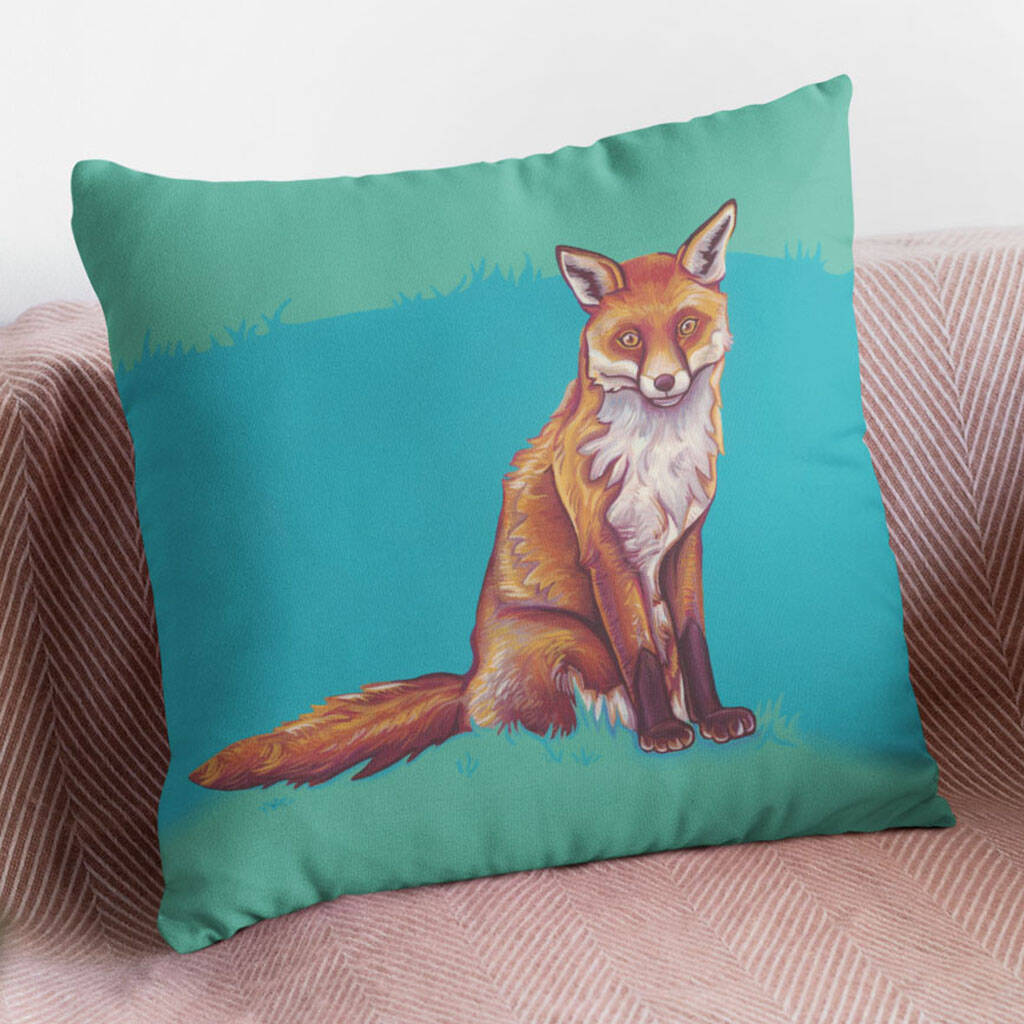 Fox Woodland Animals Cushion, 1 of 7