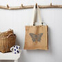Butterfly Slouch Bag In Jute, thumbnail 4 of 4