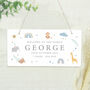 Personalised Safari Animals Wooden Sign, thumbnail 4 of 4