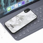 Marble iPhone Case Personalised Green Black White Pink, thumbnail 2 of 8