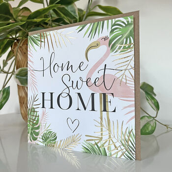 Flamingo Home Sweet Home Card, 2 of 2