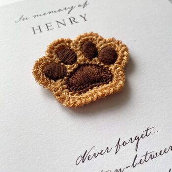 Pet Bereavement Card Patch Design, 4 of 4