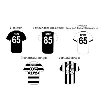 Personalised Couple Football Team Print, 4 of 4