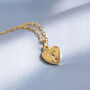 Gold Plated Heart Necklace With Rainbow Alphabet Letter, thumbnail 5 of 8