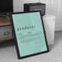 Music Producer Definition Print | Music Studio Poster, thumbnail 10 of 10